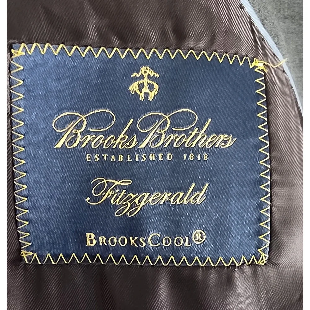 Brooks Brothers Men's Brookscool 2 Button Gray Sports Coat Size 44 L